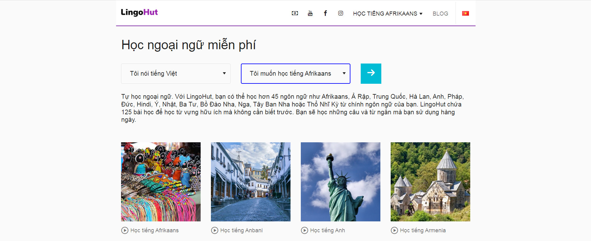 trang web học tiếng trung LingoHut