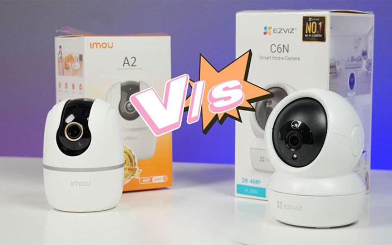 thiết kế của camera imou và ezviz