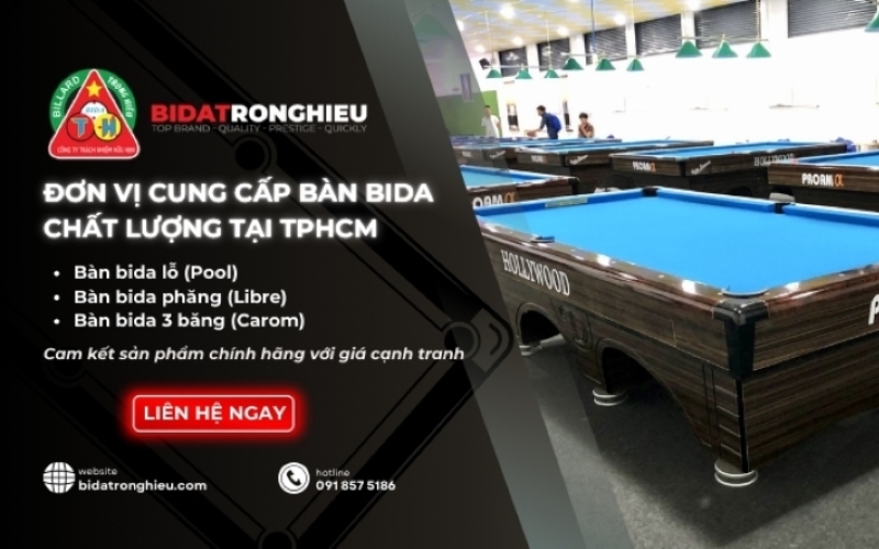 địa chỉ cung cấp bàn bida trọng hiếu