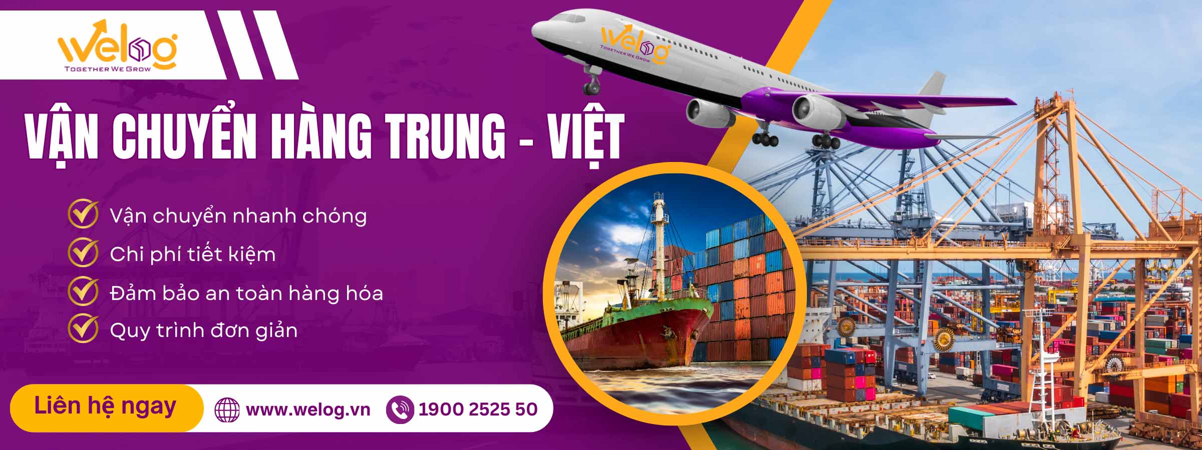 Dịch vụ vận chuyển Trung Việt tại WeLog Logistics