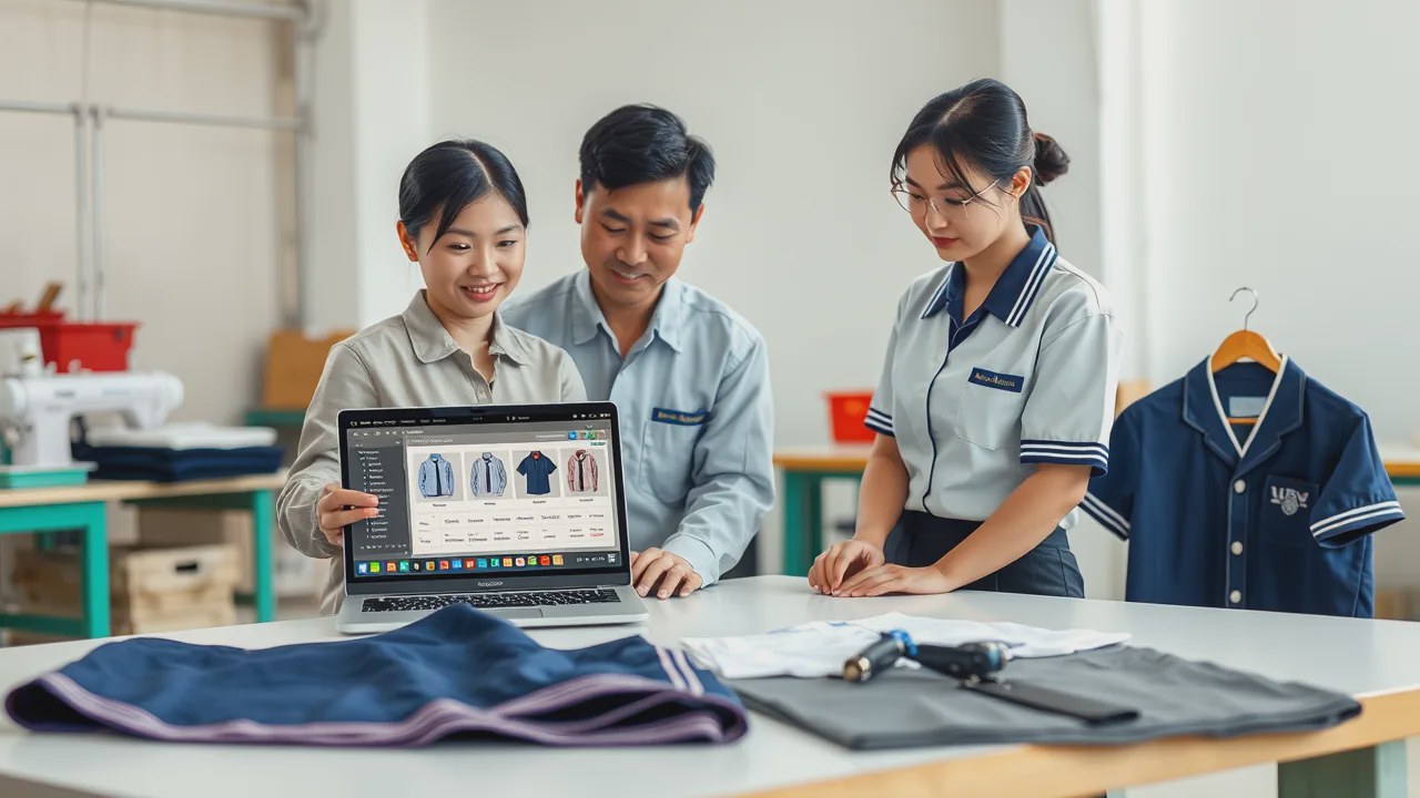 Xưởng may đồng phục nhận đơn online không loạn size, mẫu Xưởng may đồng phục nhận đơn online không loạn size, mẫu